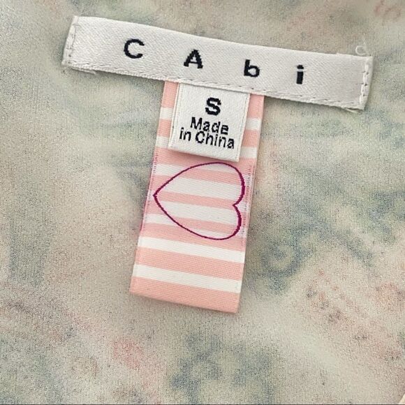 CAbi chiffon wrap tank top blouse shirt small EUC - Picture 9 of 13